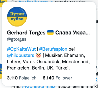 gtorges's tweet photo. Gestatten?
Gerhard Torges, #Berufsspion bei @hildbusters. 🤡
#RettichRommel #SternTV https://t.co/T1YCwrCcWt