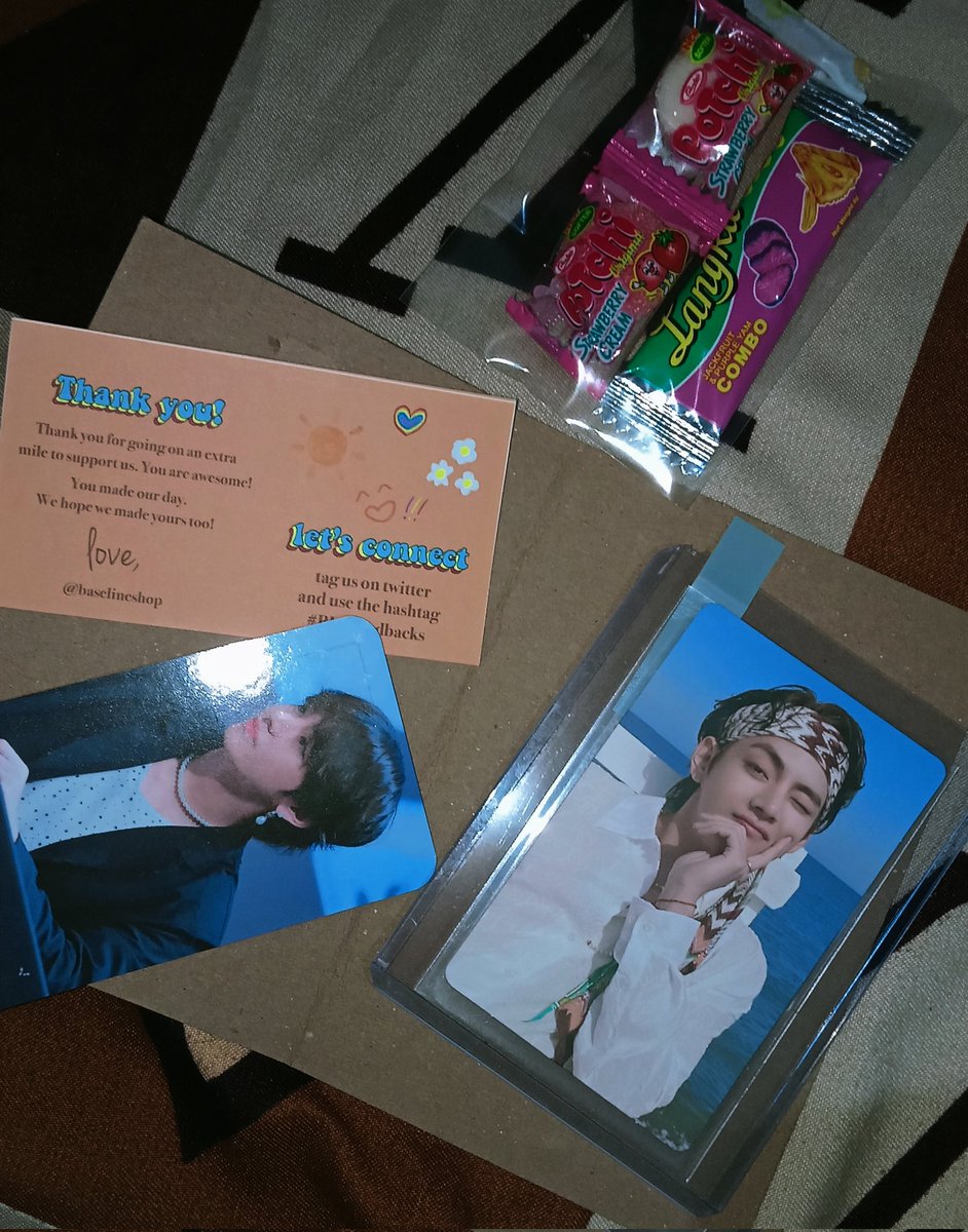 Momos_gf's tweet photo. β’mail fromβ’ ~@baselineshop
Tahyung arrived safely!! Thank u for the secured packaging n freebies whehw my favv. Received this po nung oct 21 pa hehe just got sick sorry for the late feedback #BLSFeedbacks #JirahMails https://t.co/RWO8iZLqg2