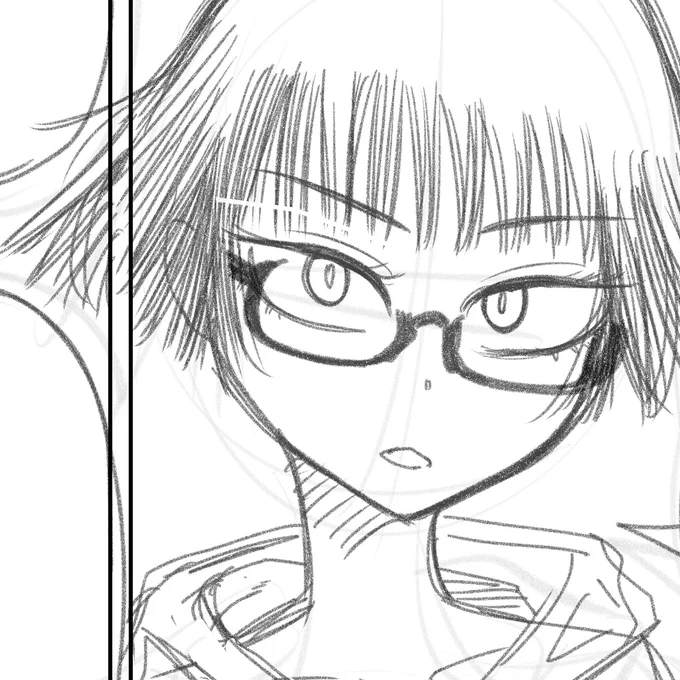 下描きオワリ!!!!!!! 