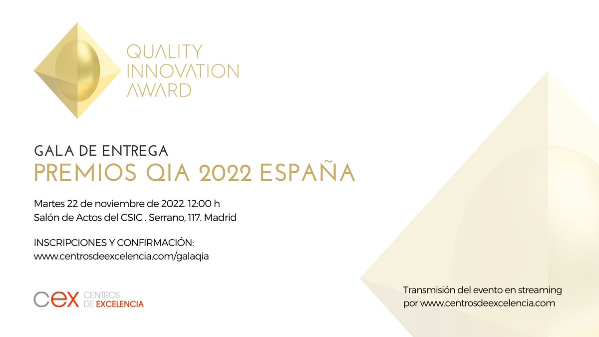Moso3D's tweet photo. Somos ganadores nacionales del #PremioQIA en la categoría de Innovación en empresa (Microempresas y Startups). Representaremos con orgullo a España en la fase internacional de los #QualityInnovationAward.
 #excelencia #calidad #startup #innovación @MadridExcelente #Moso3D https://t.co/tgFenmorcr