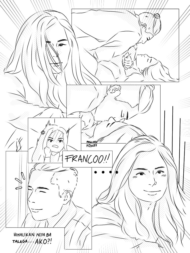 pawjielfiles's tweet photo. #RHICO: after the kiss

and i used my sipag to make an artwork na nga... HAHAHAHA! btw, franco’s outside her room, eavesdropping since he heard her yell his name. https://t.co/nxdbKX0QBy