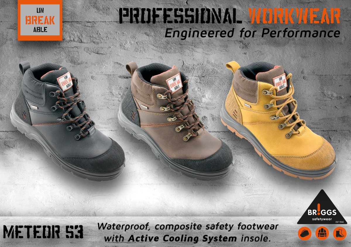 The #meteor from #Unbreakable Professional Workwear with Active Cooling System insole. The heel of the foot compresses a small dome which acts like a pump forcing air through the channels on the underside of the insole. Simple but effective.
#ppe #winter #safetyfootwear #safety