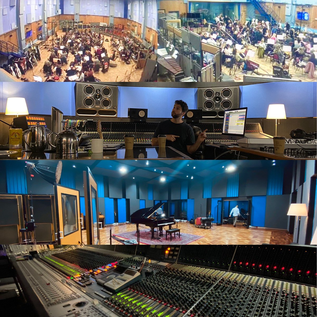 getblake's tweet photo. What an incredible day! Recording in two world class studios simultaneously on opposite sides of the planet for different projects! ๐ฎ๐๐ป #AbbeyRoad #Studios301 https://t.co/vO0ealJ3Aw