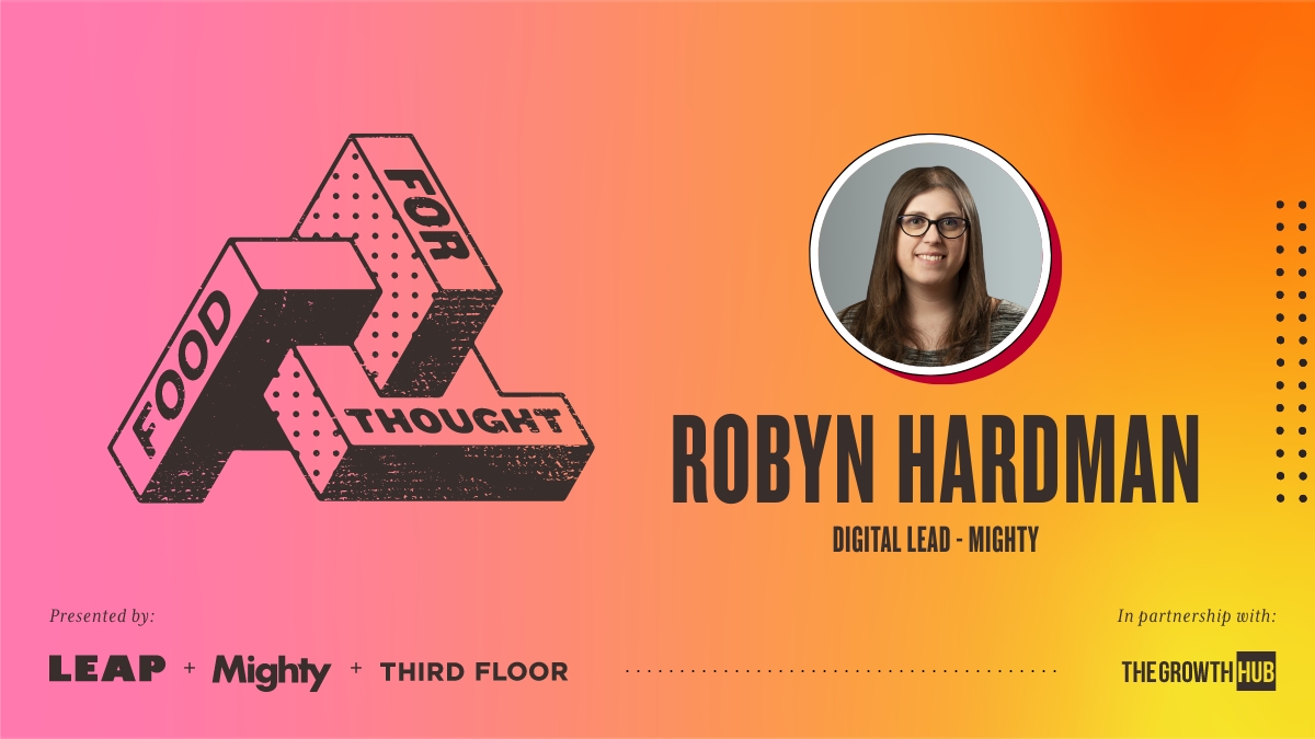 mightycomms's tweet photo. ONE WEEK TO GO! Food for Thought takes place next Thursday at The Growth Hub. Our digital lead Robyn will be helping food businesses whip their digital presence into shape, stopping wasted budget and securing more sales.

Book today for free: https://t.co/GNhjsonR8V https://t.co/o3dkXW8Dlg