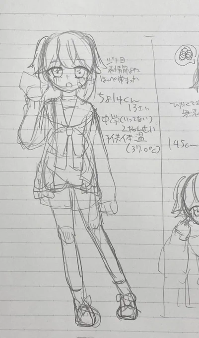 ちょしゅくゆ書き直してぇ気持ちVS企画進めろの拮抗した気持ちでできたらくがき。 