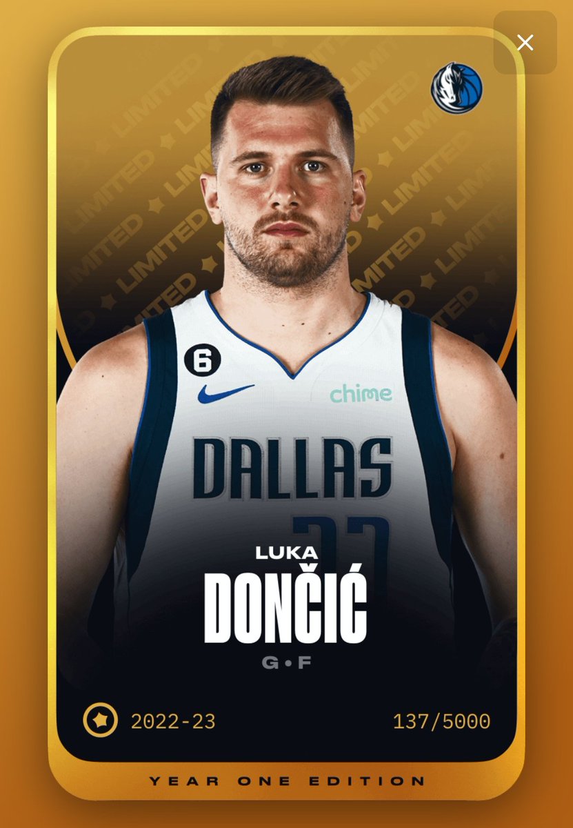 🎁🔥 <a href="/Sorare/">Sorare</a>NBA 🔥🎁

Giveaway : #NBA       LUKA DONCIC LIMITED EDITION 137/5000

🗳 For participation:
• Follow <a href="/mihag95/">mihag95</a>
• RT tweet 

Draw will be 1/11/2022  🤞 !
Good luck everyone!

Join @Sorare: sorare.com/r/mihag95