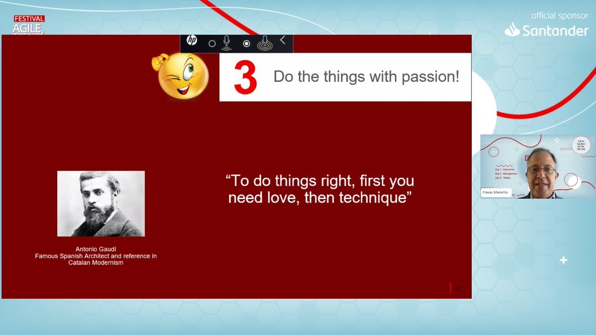 The last day of the fourth edition of the Agile Trends Festival has just begun.

There is still time to participate.

Join us for free!

#festivalagile #agiletrends #agile #agilemindset #agileleadership #agilidad #innovacion #transformacióndigital