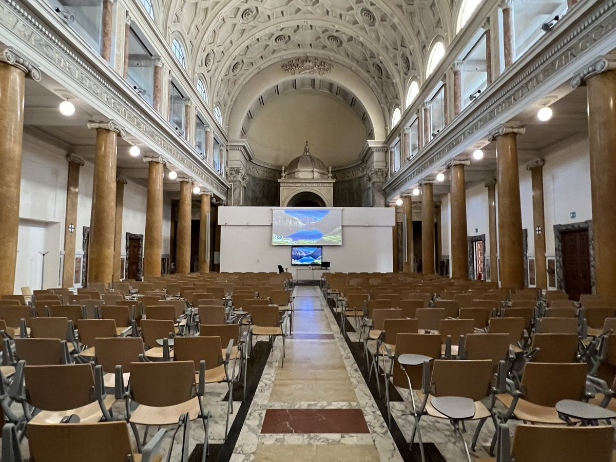 Teaching at @UniLUISS is a privilege and a delight, particularly when the institution holds lecture rooms like THIS!! To lecture or to preach? 😁