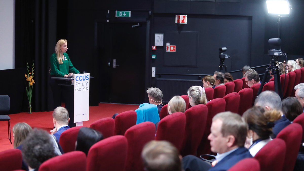Honoured to open the #CCUSForum taking place in #Oslo🇳🇴

I believe that #CCUS has incredible potential to help us reach #climateneutrality. This year the number of CCS projects globally 🌍increased for the fifth year in a row.

The momentum is there. Now is time to move forward.