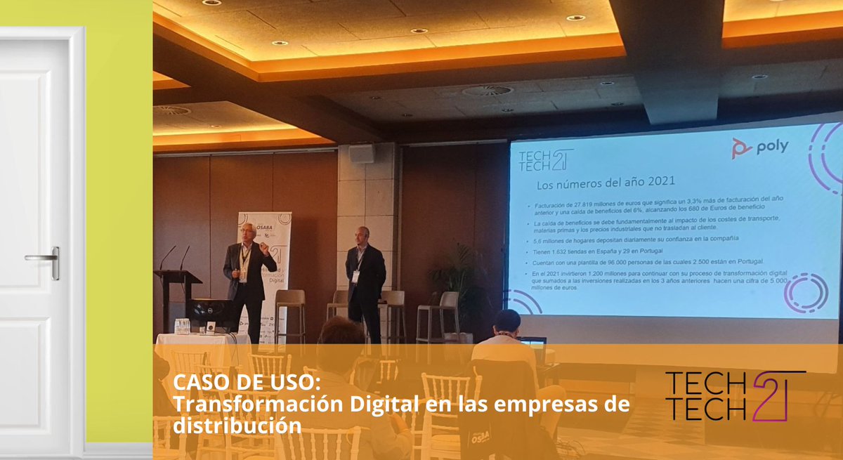 [Tech2Tech]
🟨 𝗦𝗔𝗟𝗔 𝗔𝗠𝗔𝗥𝗜𝗟𝗟𝗔.  🏭

AGUSTIN SANTOS MILLA  Senior Sales Manager de Poly y Gerard Segura Torrents Channel Account Manager  nos cuenta cómo afrontar la Transformación Digital en las empresas de distribución

#Tech2Tech22

tech2tech.es