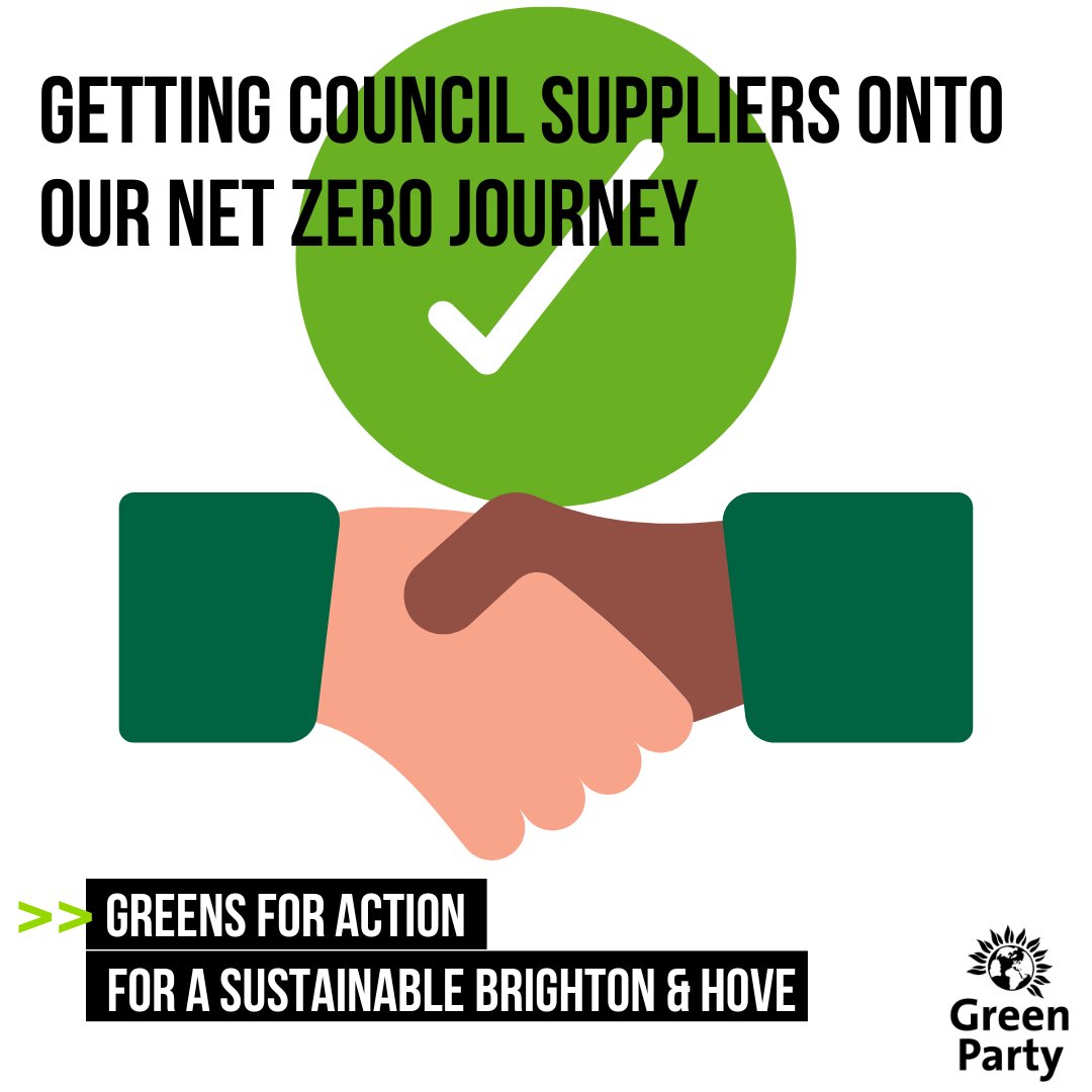 We've agreed a policy with <a href="/EastSussexCC/">East Sussex County Council</a> &amp; <a href="/SurreyNews/">Surrey County Council News</a> to "encourage and press suppliers and contractors to move faster to net zero commitments."
- <a href="/Phelimmac/">Cllr Phélim Mac Cafferty</a> , Council Leader B&amp;H

brighton-hove.gov.uk/news/2022/new-…