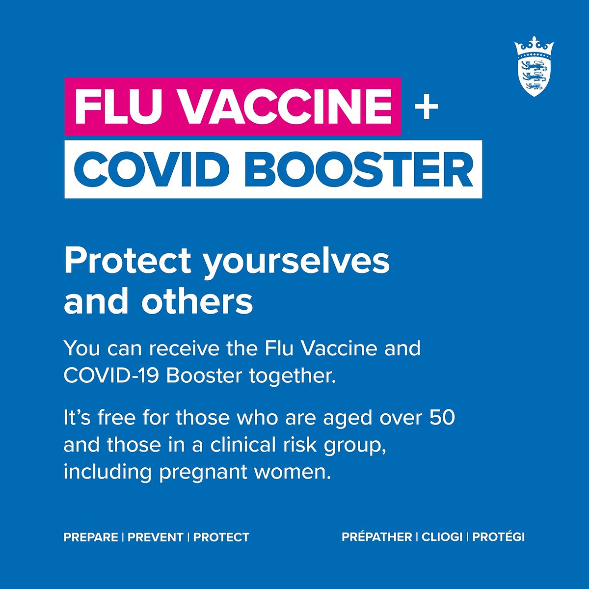 Appointments are filling up fast, you can book for two weeks’ time. New timeslots are released every day.   Eligible Islanders can receive their booster and flu vaccine for free at Fort Regent, their GP or their local pharmacy. ▶️ Check your eligibility gov.je/vaccine