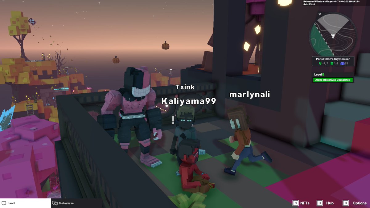 serenstial's tweet photo. @TheSandboxGame I just participated in the Paris Hilton  #Cryptoween Event. I found Grralh check out my screenshot below!
🎃👇 https://t.co/RcDsEyMG8D
