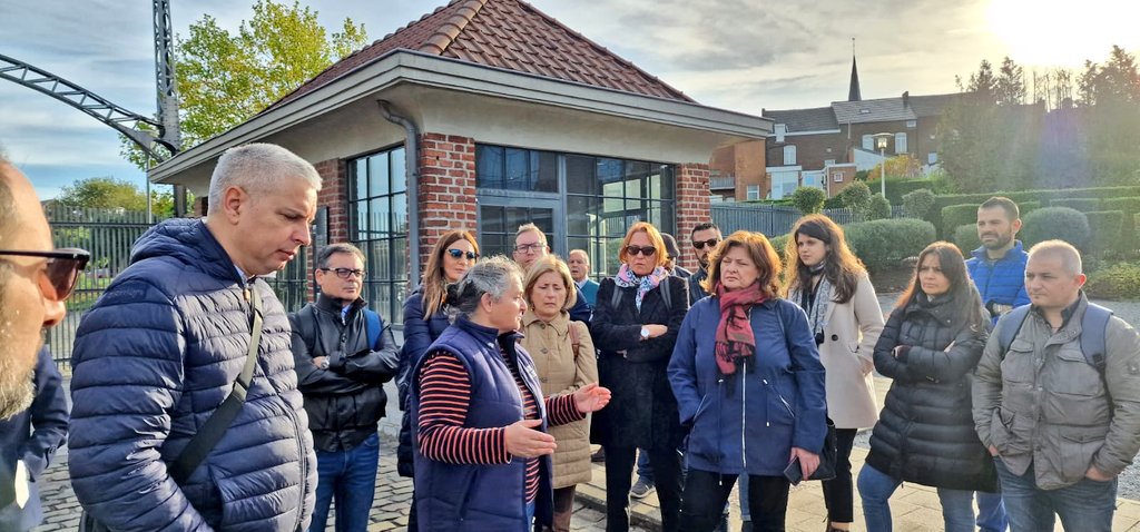 IAL_Nazionale's tweet photo. Prosegue la quinta visita transnazionale del #ProgettoDiscuss. Per i sindacalisti calabresi di #CgilCislUil oggi appuntamento a #Marcinelle https://t.co/gYulhuXpa4