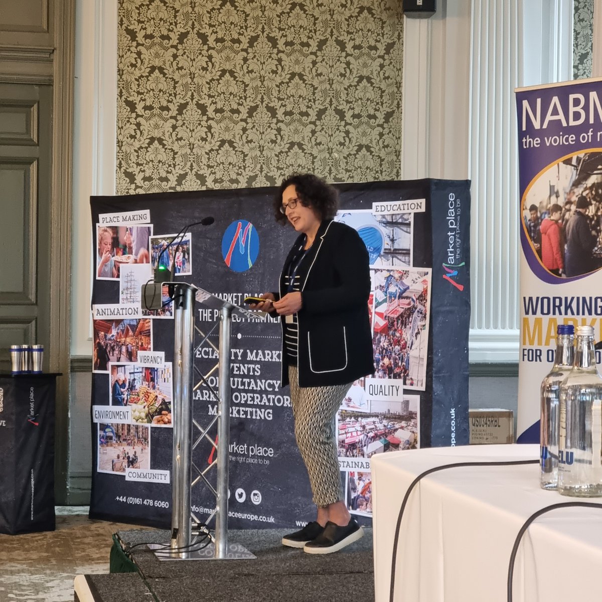 NABMA_Markets's tweet photo. We welcome @profcathyparker from @PlaceManagement, a great friend and supporter of #NABMA and markets talking about Markets, Levelling Up and the High Street, a key theme of the #NABMAConf https://t.co/y4l255ogKL