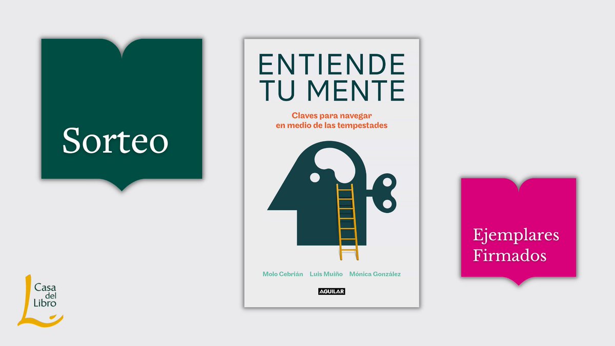 📚SORTEO📚

Sorteamos 5 ejemplares de 𝘌𝘯𝘵𝘪𝘦𝘯𝘥𝘦 𝘵𝘶 𝘮𝘦𝘯𝘵𝘦 🧠(bddy.me/3sBVHyw) firmados por los autores <a href="/molo_cebrian/">molo cebrián</a>, <a href="/Luis_Muino/">Luis Muiño</a> y <a href="/Monica_MMV25/">Monica Gonzalez</a>. Solo tienes que:
1️⃣ Seguirnos
2️⃣ RT
BBLL: bddy.me/3FlonDt
<a href="/AguilarLibros/">Aguilar Libros</a> <a href="/penguinlibros/">Penguin España 🐧📚</a> <a href="/EntiendeTuMente/">Entiende Tu Mente</a>