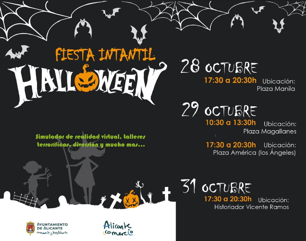👻Empiezan los actos de Halloween en diferentes barrios de la ciudad🎃. ¡Saca tu disfraz y a disfrutar! Feliz viernes. @CyH_Alicante #barrios #HalloweenEnds