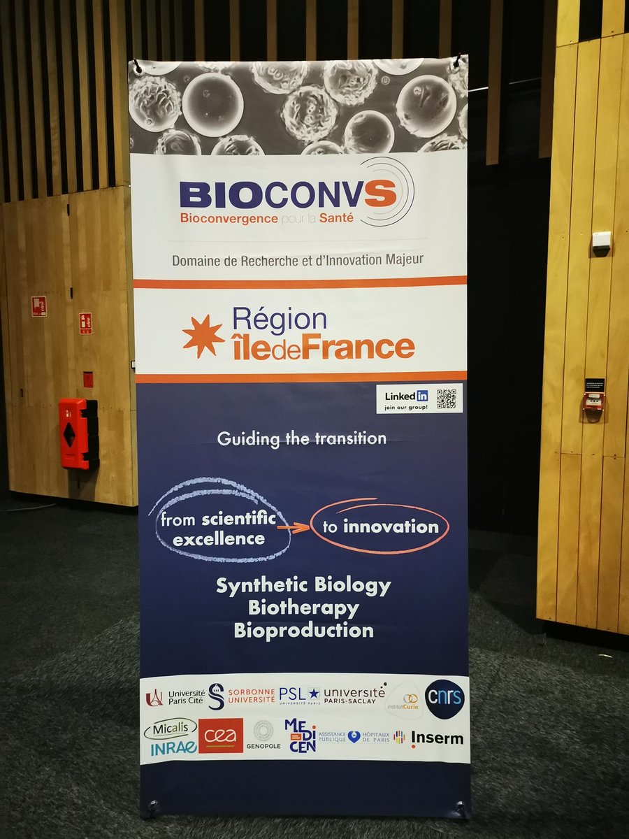 S_Louisia's tweet photo. Kick-off meeting DIM BioConvS, réseau de recherche en #bioproduction #biotherapy, labellisé pour 2022-2026 par @iledefrance @othmannasrou. 2,9M€ mobilisés dès 2022 pour soutenir l'emploi scientifique et des équipements structurants pour le territoire francilien @univ_paris_cite https://t.co/4MFx72xDgW