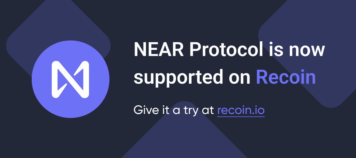 The #NearProtocol is now available on Recoin!

Connect your #NEAR public wallet to visualize your portfolio and staking rewards.