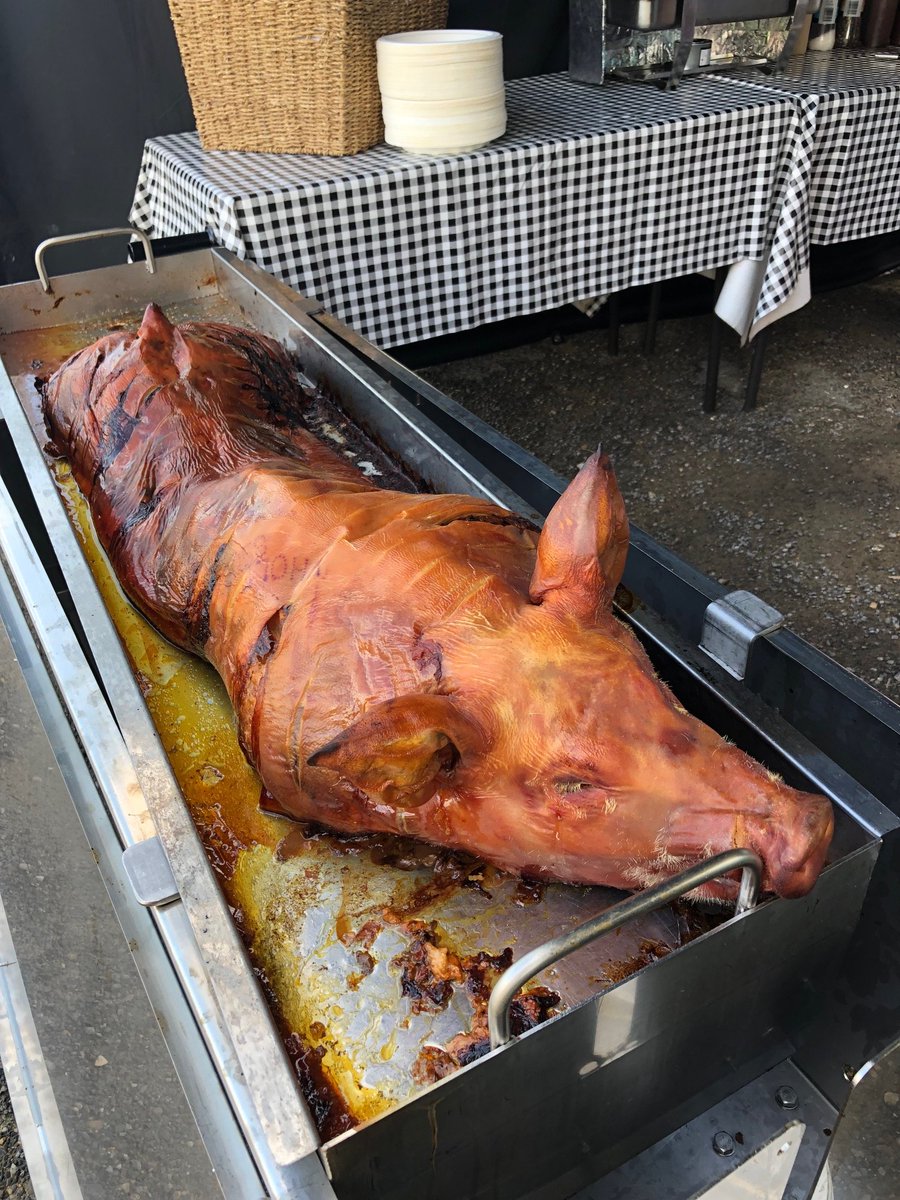 The Shire Timber Group served up a Hog Roast for all their staff.  

#HogRoast #Staff #Stuffing #Applesauce #BubbasSmokinHogRoast