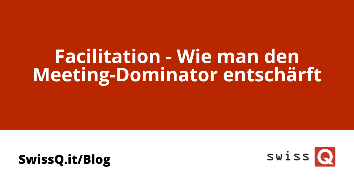 Der Meeting-Dominator nimmt deine Meetings in Beschlag und lässt kaum Redezeit für andere. In Sandras Blog-Beitrag findest du Ideen, wie du das Kapern deines Meetings verhindern kannst, um das Meeting effektiv zu leiten.
Hier gehts zum Blogbeitrag ⬇️
bit.ly/3RT6HSy
