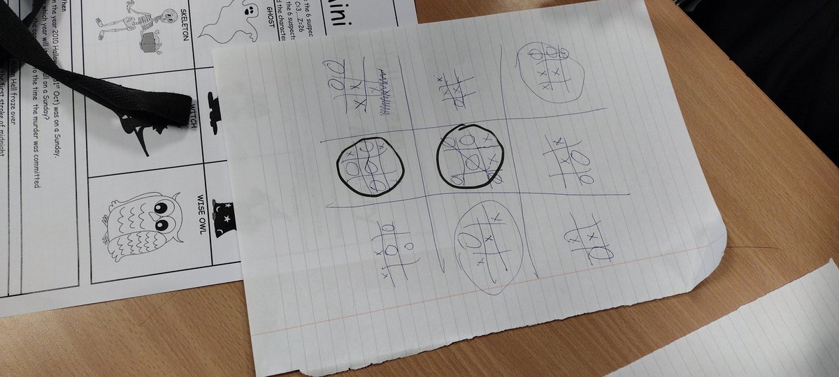 MathsMaesteg's tweet photo. Ultimate noughts and crosses competition with yr 8 went well! #maesteg22 #motivatedtostrive #makelearningfun #logicgames #ultimatenoughtsandcrosses https://t.co/D9AfYELsRC
