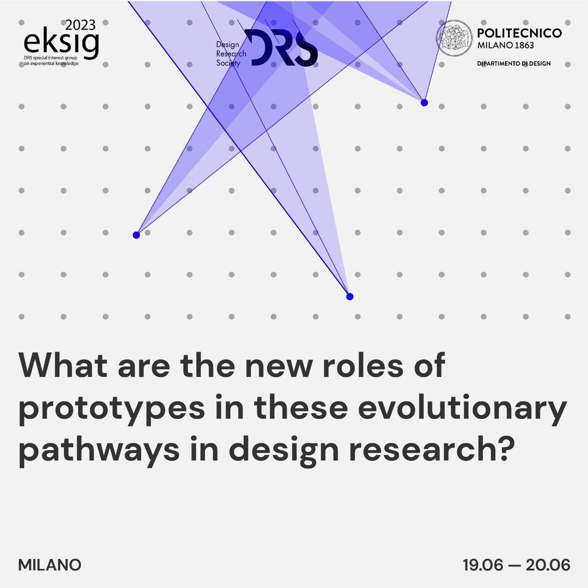 “The multifaceted landscape of today’s design research opens to a wide range of meanings that define what a prototype is and does”.

The call for papers encourages contributions with this and other topics. Visit the website for more information.​
#designresearch