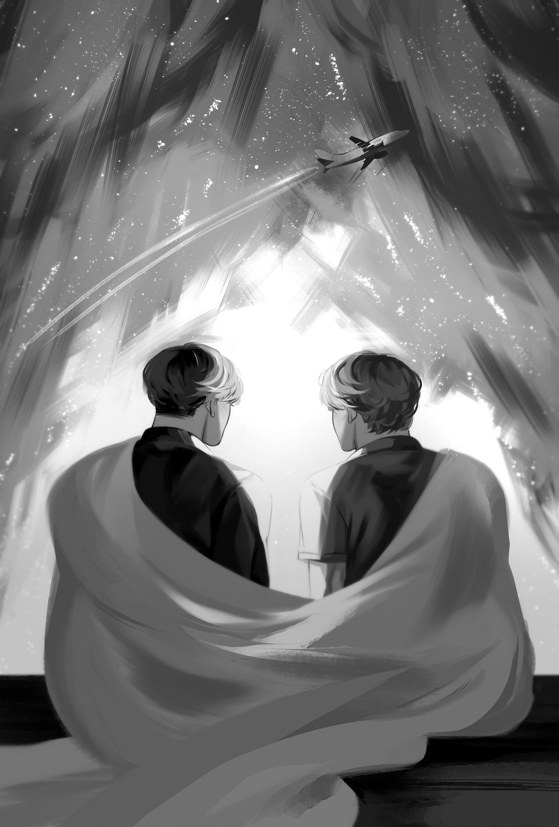 Stargazing in the Dark

⇥ Post-Apocalypse #taekookau 
⇥ Road Trip, Strangers to Lovers
⇥ 8.1k, Complete

Written for Highlights <a href="/taekookfeature/">highlights (complete)</a>, complementary artwork by <a href="/mielfeuille/">Miel</a>.

🤍 ao3.org/works/42664872