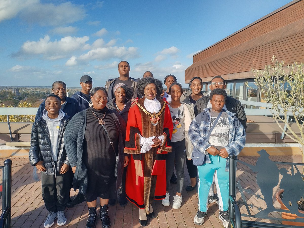 Taking full advantage of Half Term Week, we had a visit to the Parlour from Pastor Gilroy Brown's Young Church Leaders Academy. They learned about the role of the Mayor, the history of our civic regalia and also visited the Council Chamber.