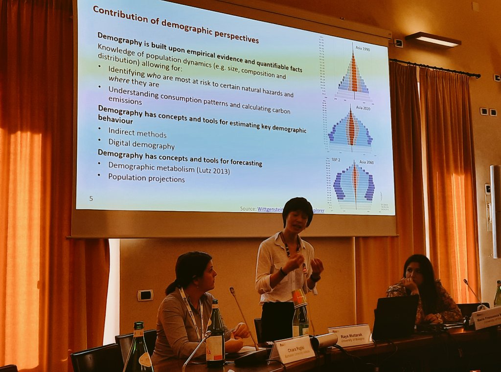 RLeVoir's tweet photo. 2nd keynote @popfest22: Professor Raya Muttarak @Unibo making the case for why we need demographers to work on climate change #popfest22 https://t.co/fBEIHrVRK3