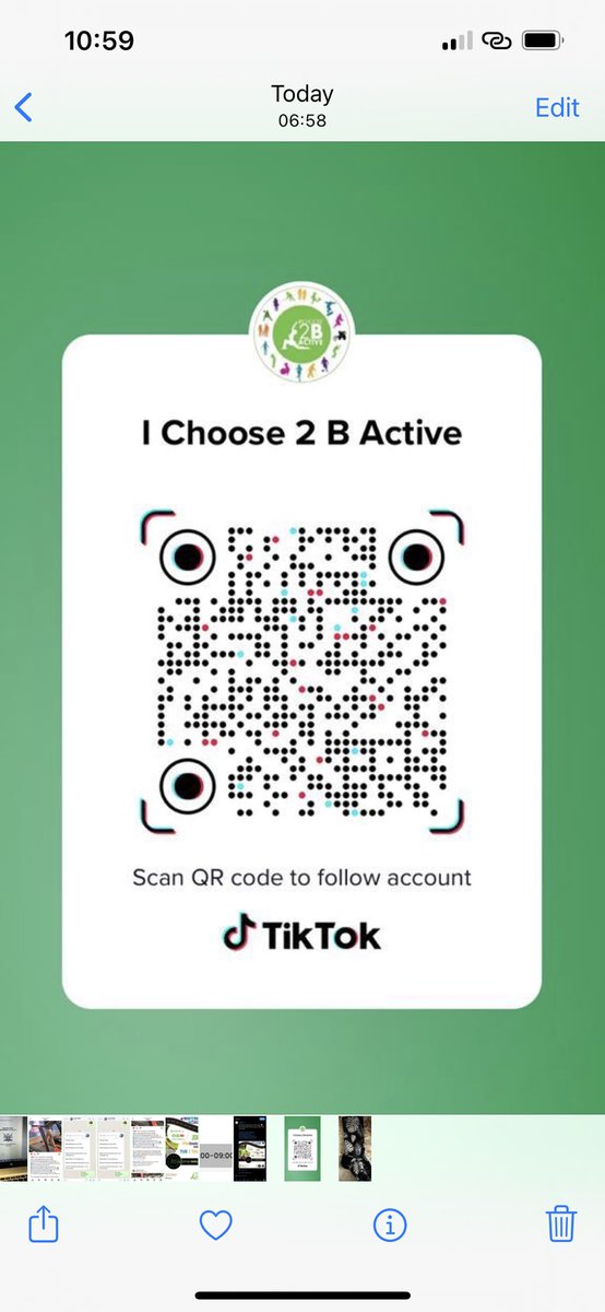 sixolisile_n's tweet photo. Hey Guys…For fitness motivation, follow @Ichoose2BActive on Tik Tock by simply scanning this QR code
We also have a competition running 👇🏾
#IChoose2BActive
#NoEquipmentNoProblem
#ActiveRecreationMonth
#LifeLongWellnessCulture
@Ichoose2BActive @SportArtsCultur https://t.co/QUBuDkd7IR