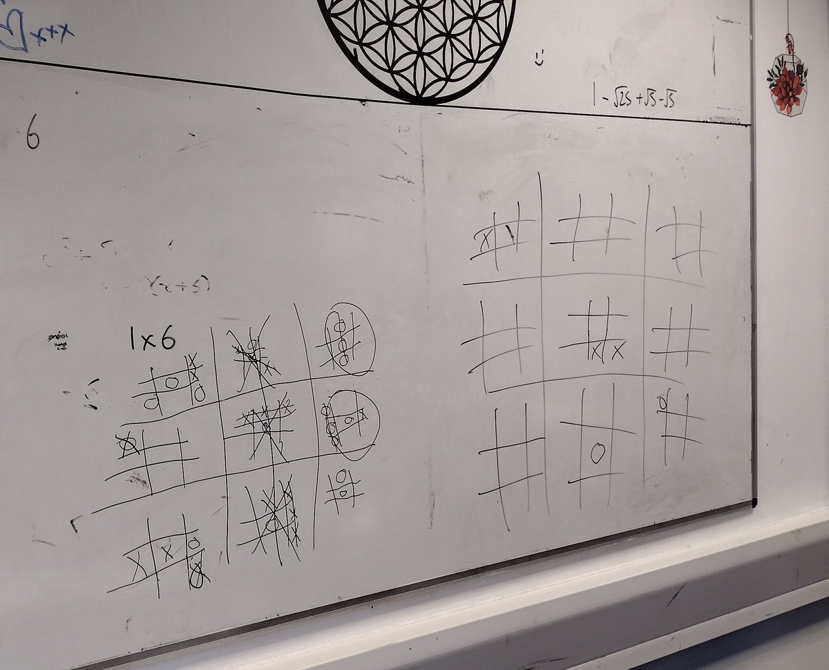 MathsMaesteg's tweet photo. Ultimate noughts and crosses competition with yr 8 went well! #maesteg22 #motivatedtostrive #makelearningfun #logicgames #ultimatenoughtsandcrosses https://t.co/D9AfYELsRC