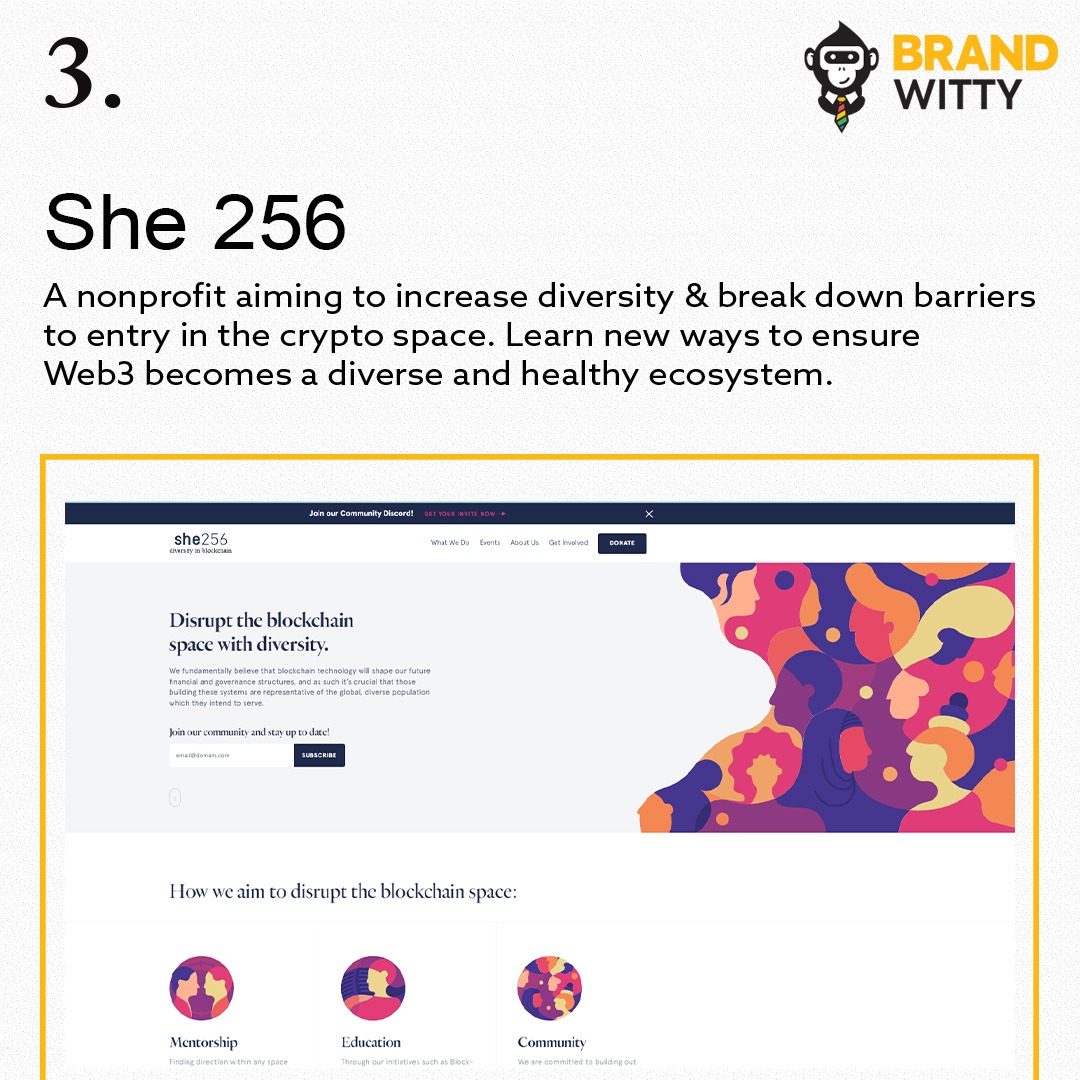 brandwitty's tweet photo. What can brands do to get ready for these changing sands given what Web3 is expected to bring? Tell us in the comments below!
#web3 #nft #blockchain #blockchaintechnology #web3resources #whiteboardcrypto #daocentral #she256 https://t.co/TzlEVKS90q