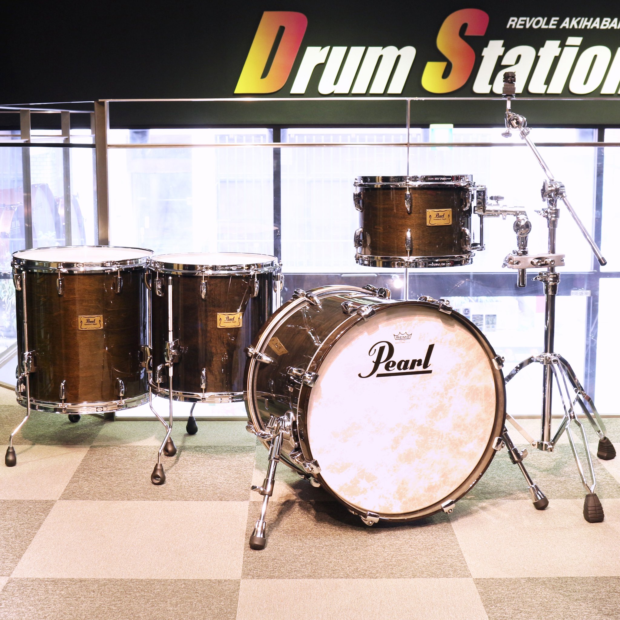 Pearl EXX725SN/C-2CS #864 Satin Scarlet EXPORT 22”バスドラム