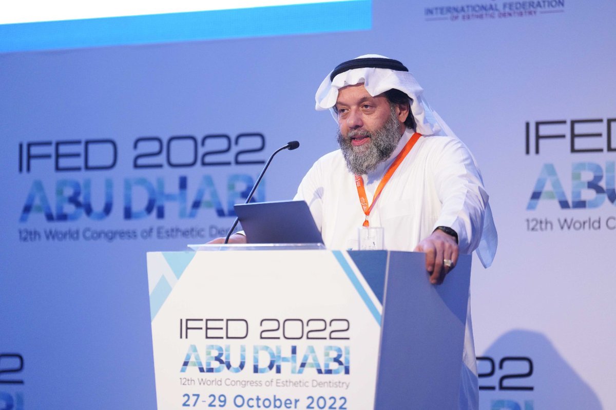 Dr. Esam Tashkandi, Conference Chairman of IFED 2022, gives a speech during the Opening Ceremony of IFED 2022 Abu Dhabi.

👉 27-29 October 2022, Conrad Abu Dhabi Etihad Towers, UAE

#ifed2022 #abudhabi #conference #exhibition #dentists #dentistry #esthetic