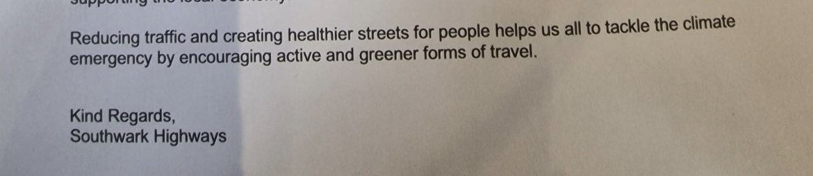 Yet @lb_southwark still claim they are closing roads to help with the climate emergency, when it is clear increased journey kms, at least 837Km a day from the ED LTN is counter productive in that regard, while damaging small businesses. @RoseCllr @cllrmseaton @Jason_Ochere