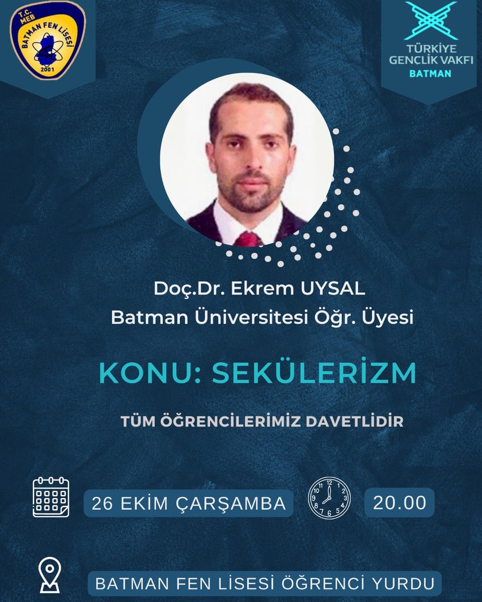 tugvabatman's tweet photo. Gençlerin enerjisi umutlarımızı büyütüyor 💙
Doç. Dr. Ekrem UYSAL hocamız gençler ile buluştu sorularını yanıtladı 😇
Birdaha ki buluşmaya #SendeGel
#TügvaLise
#İşimizGücümüzGençlik https://t.co/quj2BYTwZa