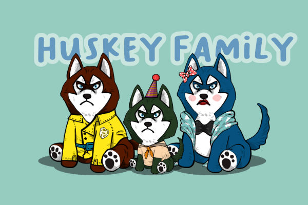Hello #NFTs 
Huskey Family is NFT project with EASY utility. You just got Mom and Dad. So waiting for random airdrop for Baby Huskey!

Family Commu is discord.gg/D4PgSPd8Ef

#nftcommunity #NFTProjects #opensea