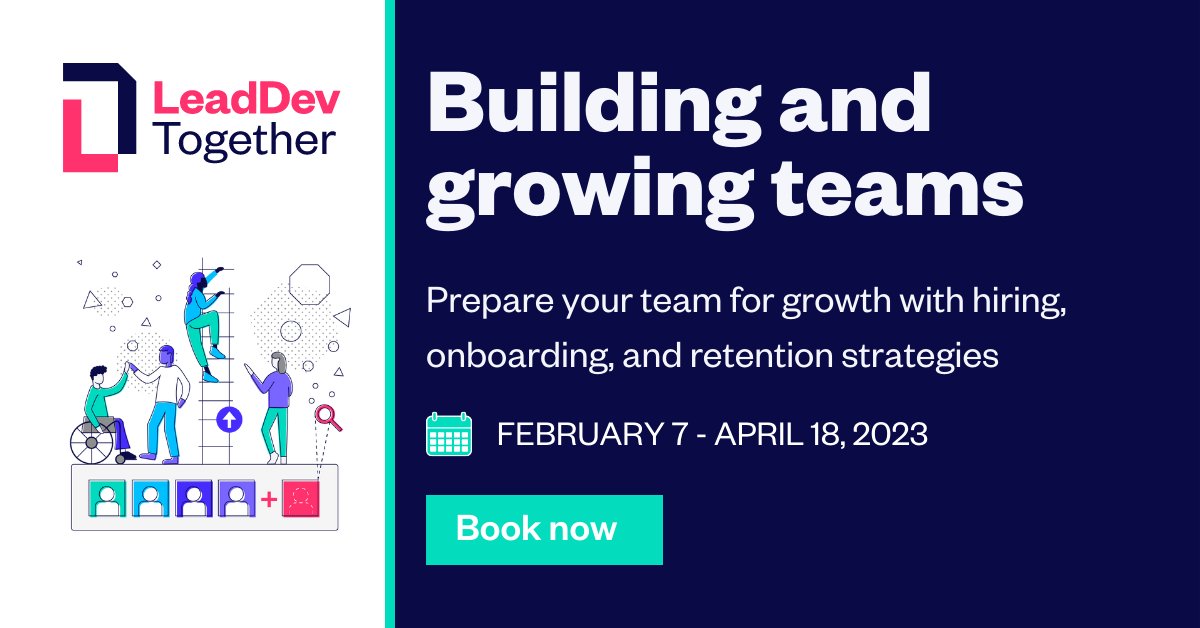 Learning new ideas is great but turning them into reality is difficult. #LeadDevTogether is a six-part course designed for groups of leaders who want to make an impact & move forward, together. Explore the new course bit.ly/3SG8JWu