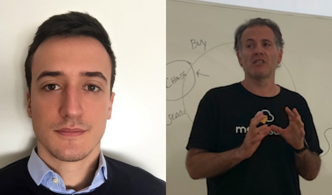 erstartup's tweet image. 🇺🇸 Emilia-Romagna in #SiliconValley: al via il ciclo di interviste 🎙 ai founder che partecipano al #MindsetProgram. ✈Destinazione San Francisco [7 - 11 novembre].
Rompono il ghiaccio
📌  Matteo Bertocchi di Novac Srl
📌 Leandro Aguilar di MeteoCommerce
emiliaromagnastartup.it/it/innovative/…