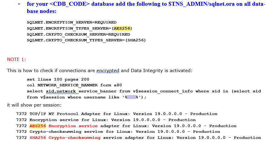 fdernoncourt's tweet photo. From #DB19c onwards, why not use Oracle Network Native Encryption? It's easy to set up and encrypts your data in transit.
#DBA https://t.co/bpynh7yX5L