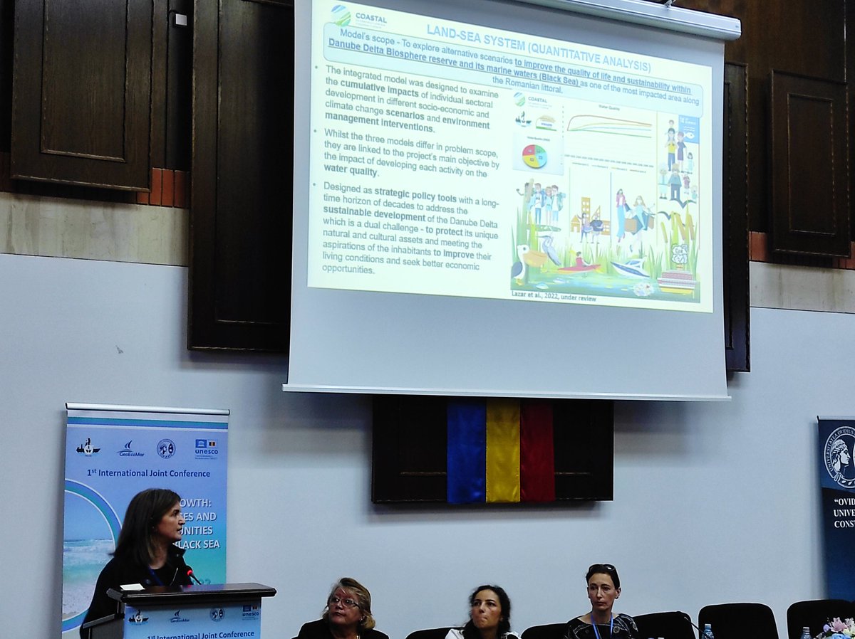 Excellent presentation of the 4 years work of the Romanian MAL <a href="/H2020_coastal/">COASTAL</a> team just given by Luminita Lazar at #MARBLUE2022