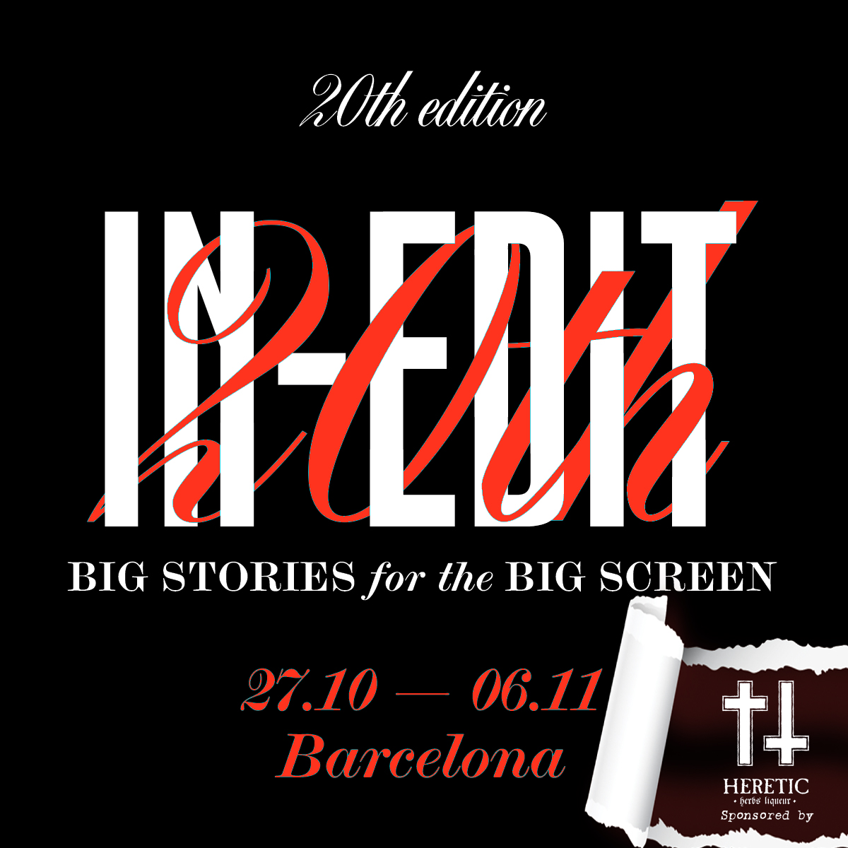 Teichenne's tweet image. Heretic al festival IN-EDIT
Heretic estará presente como patrocinador, donde se podrá degustar de forma gratuita y durante todo el festival. Una oportunidad única de gozar del mejor licor de hierbas del mundo. #Heretic #inedit #Barcelona #godlikespirit