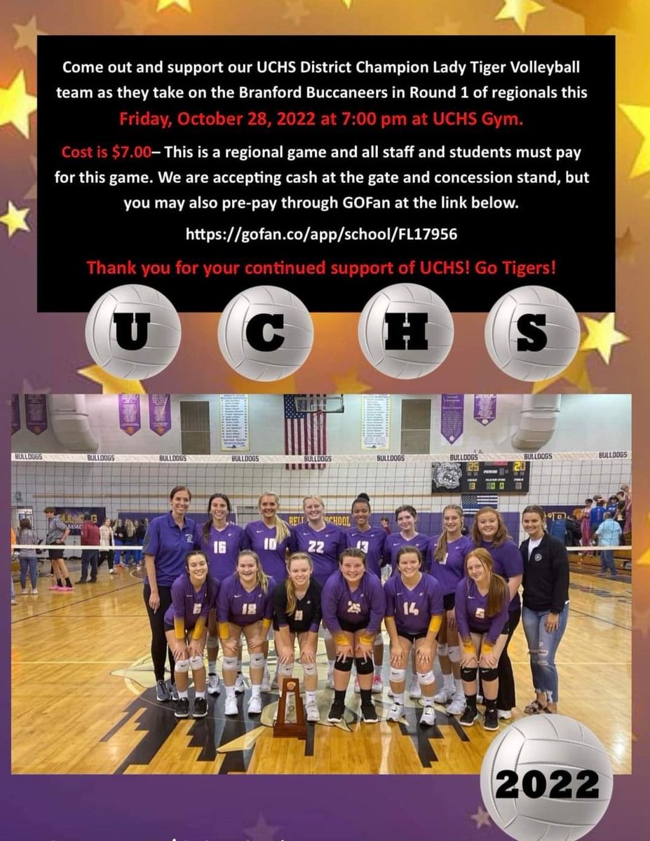 Come out and support the lady tigers!🏐💜🏐💜