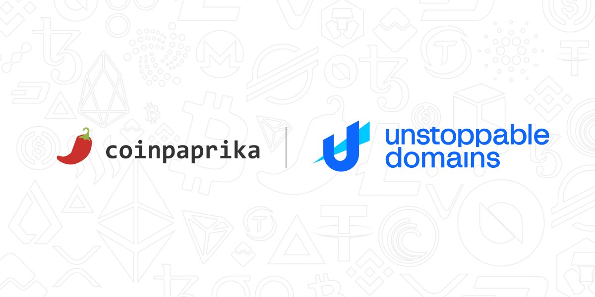 coinpaprika's tweet image. Announcement!!! 🗣️

BIG GIVEAWAY! 💲💲💲

We have 3 x 100$ vouchers for web3 domains 🥳 

How to win? 🏆

1. Follow @coinpaprika &amp;amp; @unstoppableweb 
2. Write in comments the domain you would like to have
3. Share this post

Winners will be announced on 4.11 (next Friday)