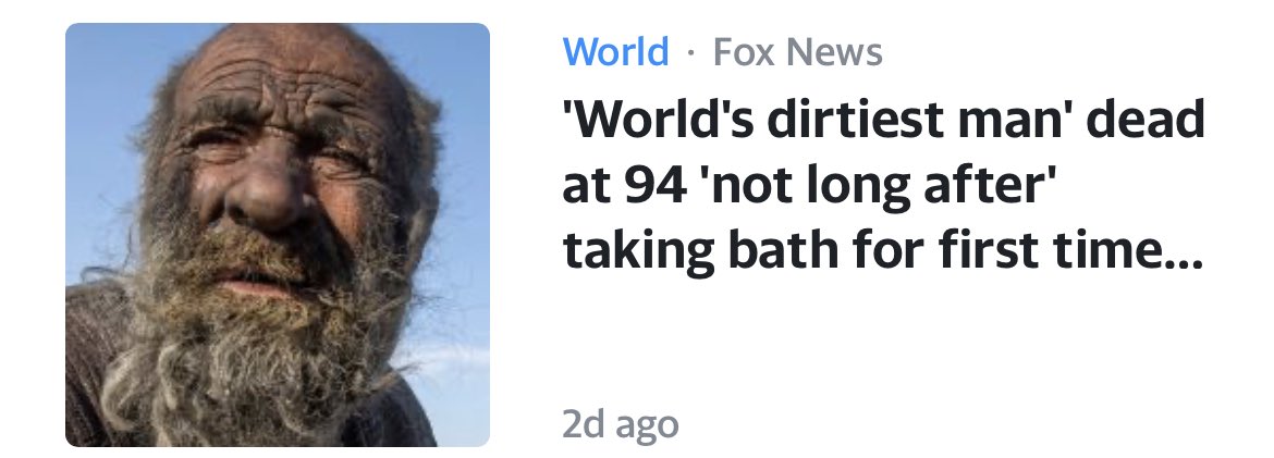HarrisonSmith85's tweet photo. Bathing kills!
#NoBath #StopBathing #FreeTheStink https://t.co/4P1wusjS5w