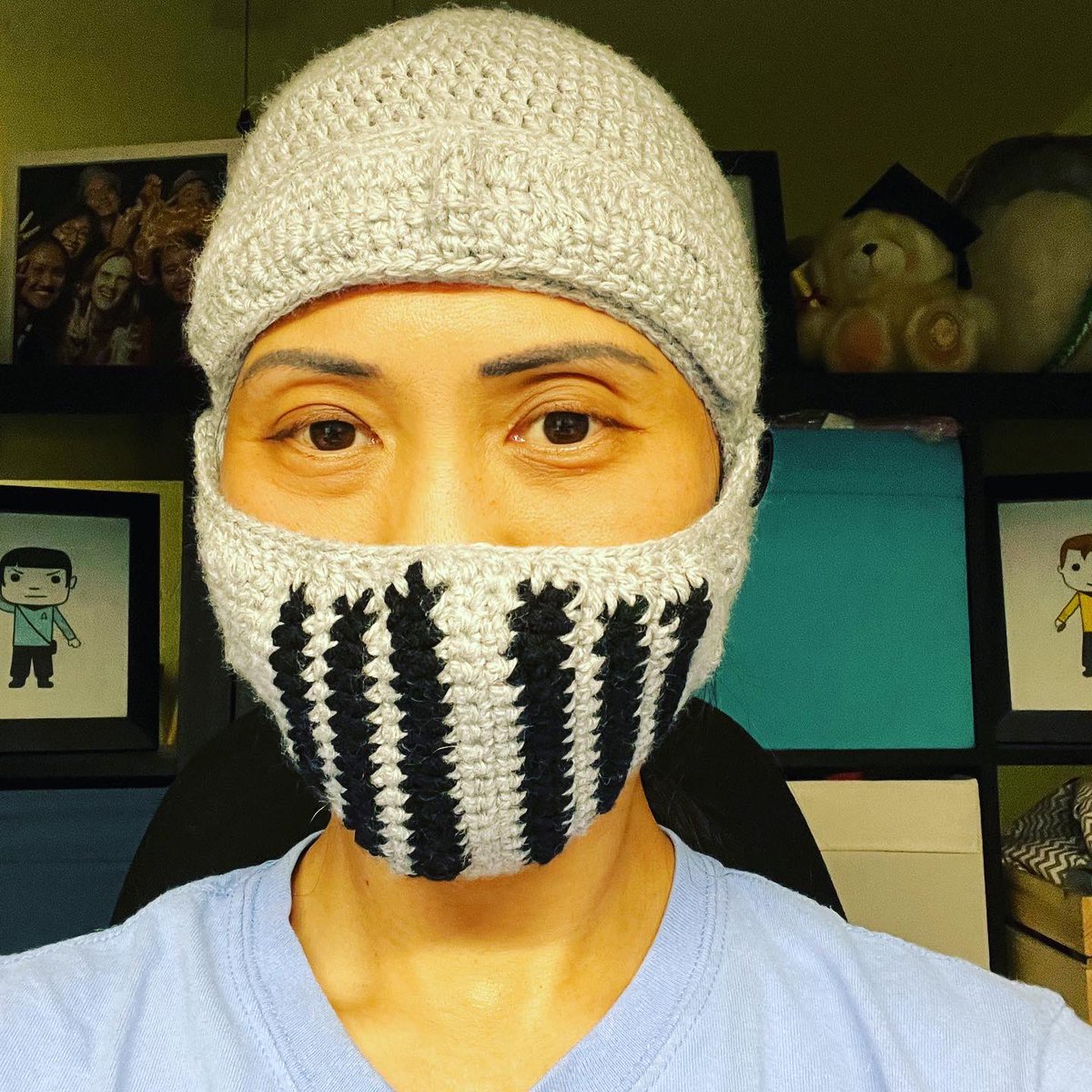 DanceAndDogs's tweet photo. “I put my armor on, show you how strong how I am”

JK. My 3rd year helping with White Coat Company- 
MS1: Set/props/stage management
MS3: video editing
MS4: a helmet for Shrek

#medschoolcrochet #celestialcreations #whitecoatcompany #celestialmedcreations 
#WhiteCoatCompany https://t.co/Oy8gXLrdZv