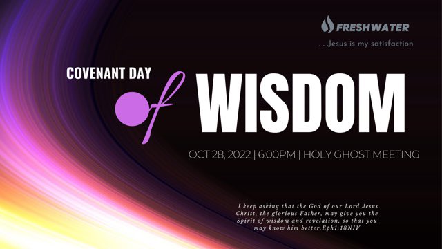 FreshwaterHouse's tweet photo. Wisdom is supreme, so acquire wisdom.

Join us Tomorrow for our Holy Ghost Meeting. This service will be online only. 

Looking forward!!

#freshwaterchurch #jesusislord #wisdom #holyghostmeeting #kitchener #waterloo #christian https://t.co/DHA5cIqsqv
