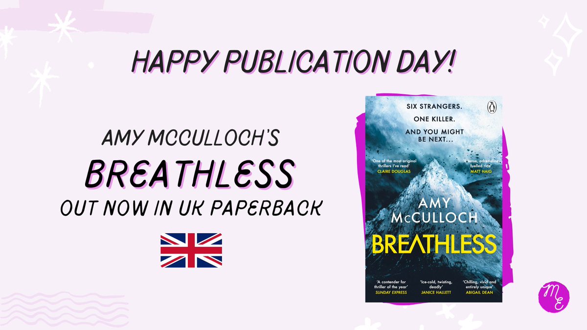 Happy UK paperback publication day to @amymcculloch and her 'vertigo-inducing page-turner' #Breathless 🏔️🏔️