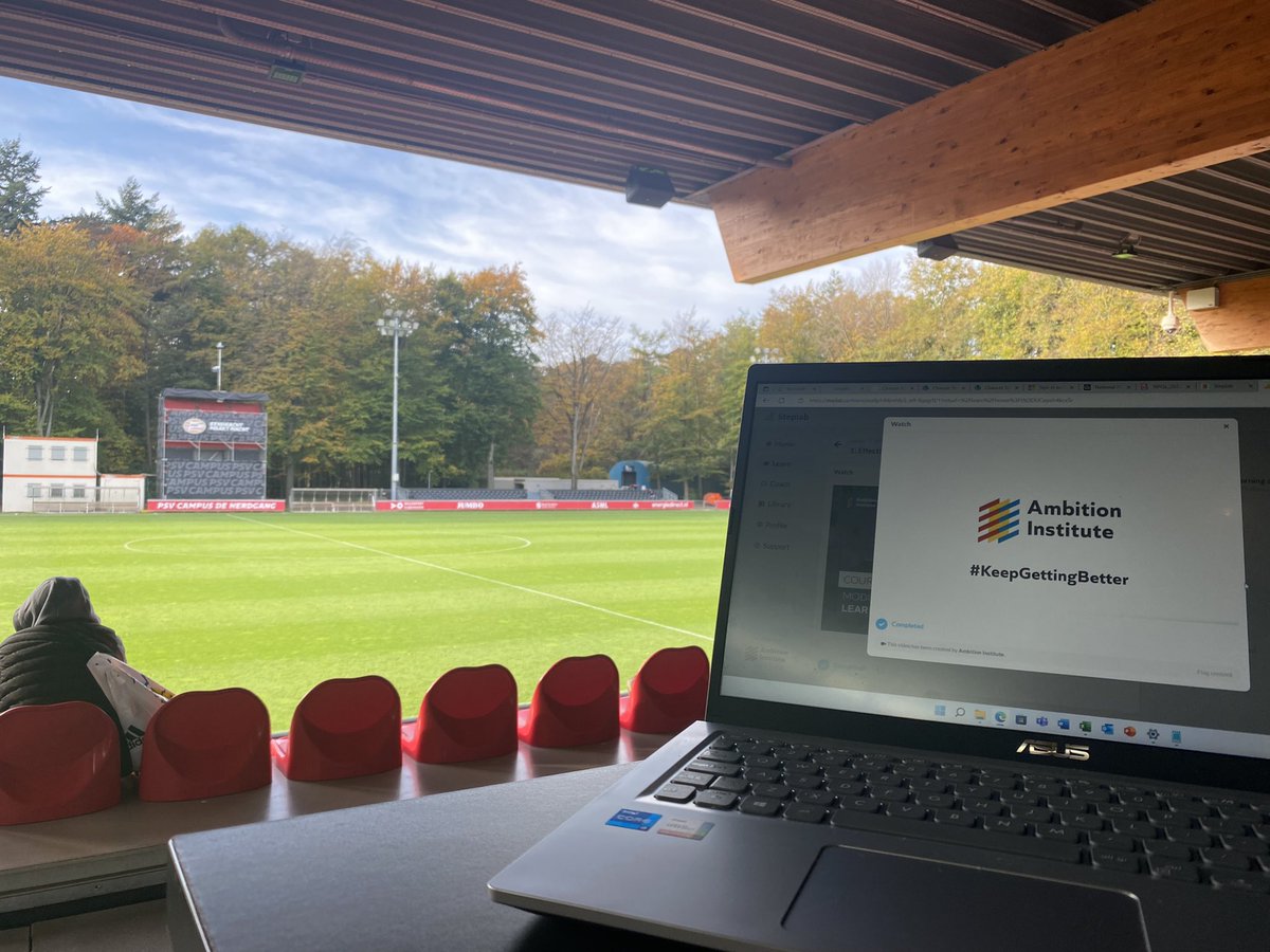 The PSV training grounds is up there in locations to be getting on with my #NPQLL on the Eindhoven football trip! <a href="/Ambition_Inst/">Ambition Institute</a>